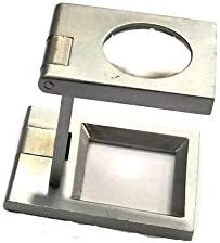 Power 10 X Magnifying Eye LOUPES ZOOMING Eye Glass Art, Craft & Jewelers Hobby Tool (10 X CT Type, Satin Chrome)