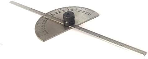 Stainless Steel Protractor 0-180 degrees (Degree Protractor cum Depth)