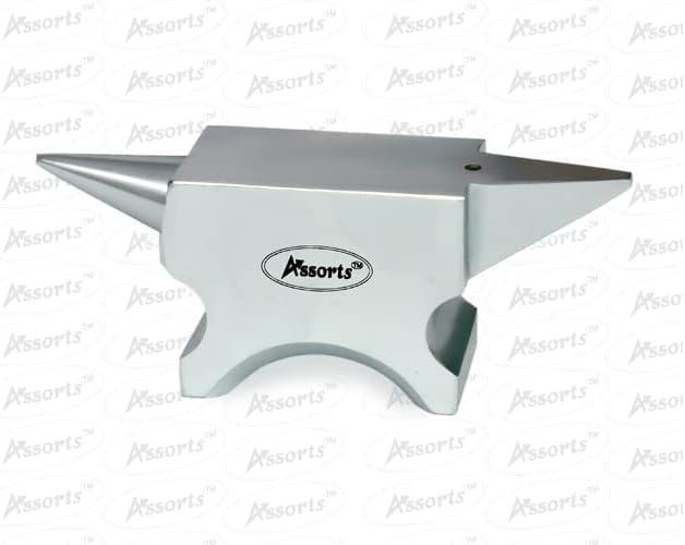 1.1 lb Double Horn Steel Anvil – Tool for Jewelry Making, Metal Forming, Hammering, and Stamping