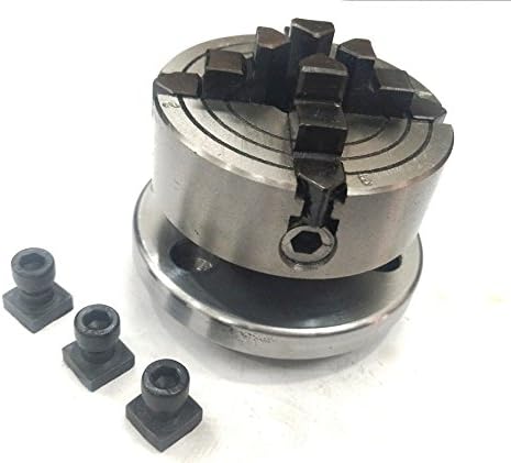 70 mm- 4 Jaws Independent Chuck with Back Plate & T-nuts for Milling