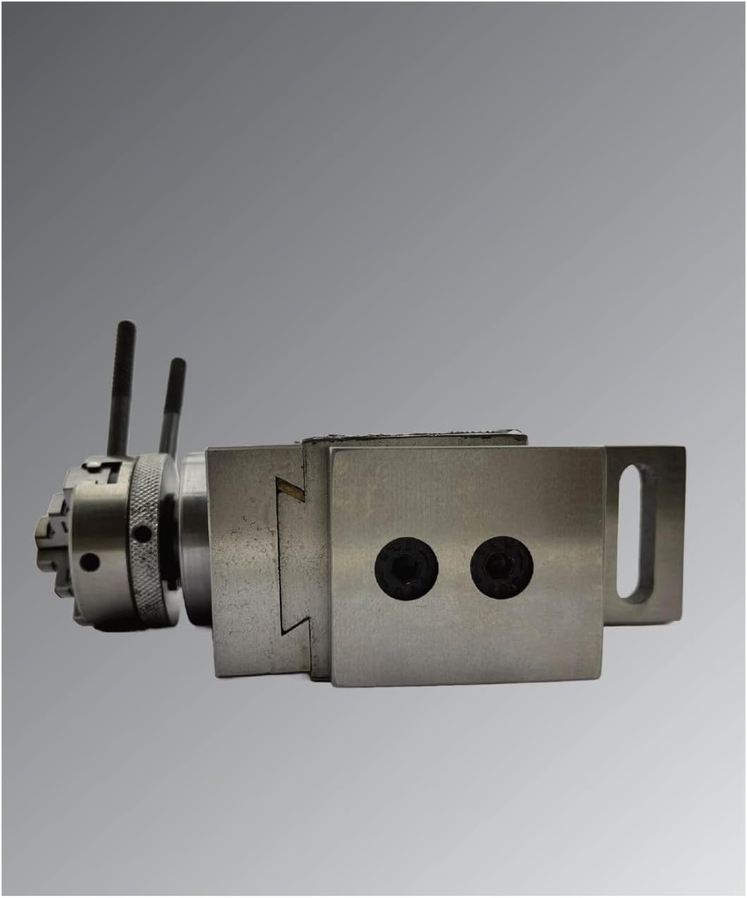 Assorts New Mini Fixed Vertical Slide (90mm x 50mm) with 3-Slots and Precision Side Scale, Z-Angle Plate, and 50mm 3-Jaw Self-Centering Chuck with Back Plate - for Mini Lathe Metalworking Projects
