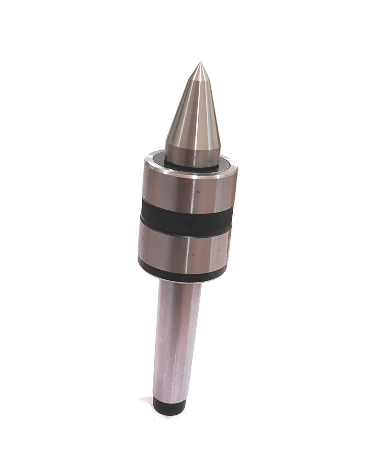 Precision Double Bearing Lathe Pipe Cum Revolving Center for Metalworking-Under 5 Microns Runout (2MT)