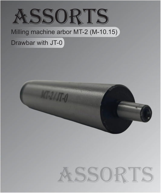 Assorts Milling Machine Arbor MT-2 (M-10.15) Drawbar with JT-0 Taper - for Design, Compatibility, and Operational Advantages