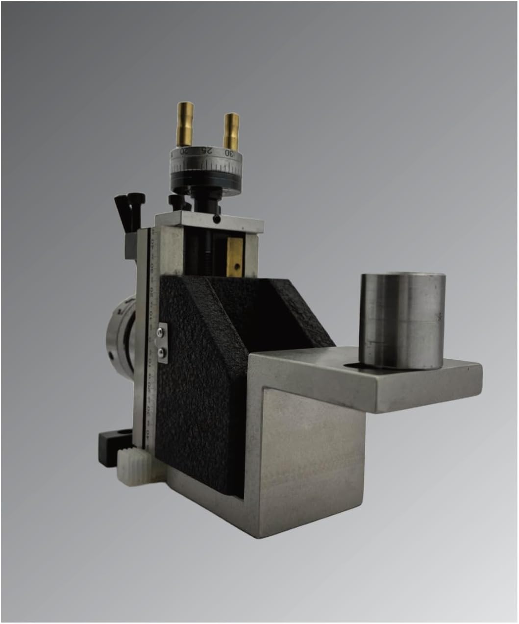 Assorts New Mini Fixed Vertical Slide (90mm x 50mm) with 2-Slots and Precision Side Scale, Z-Angle Plate, and 50mm 3-Jaw Self-Centering Chuck with Back Plate - for Mini Lathe Metalworking Projects