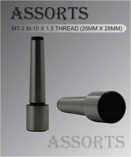Assorts MT2 Arbor M10 x 1.5 Drawbar Thread (25mm x 28mm) - Elevate Your Milling, Lathe, and Drilling Operations