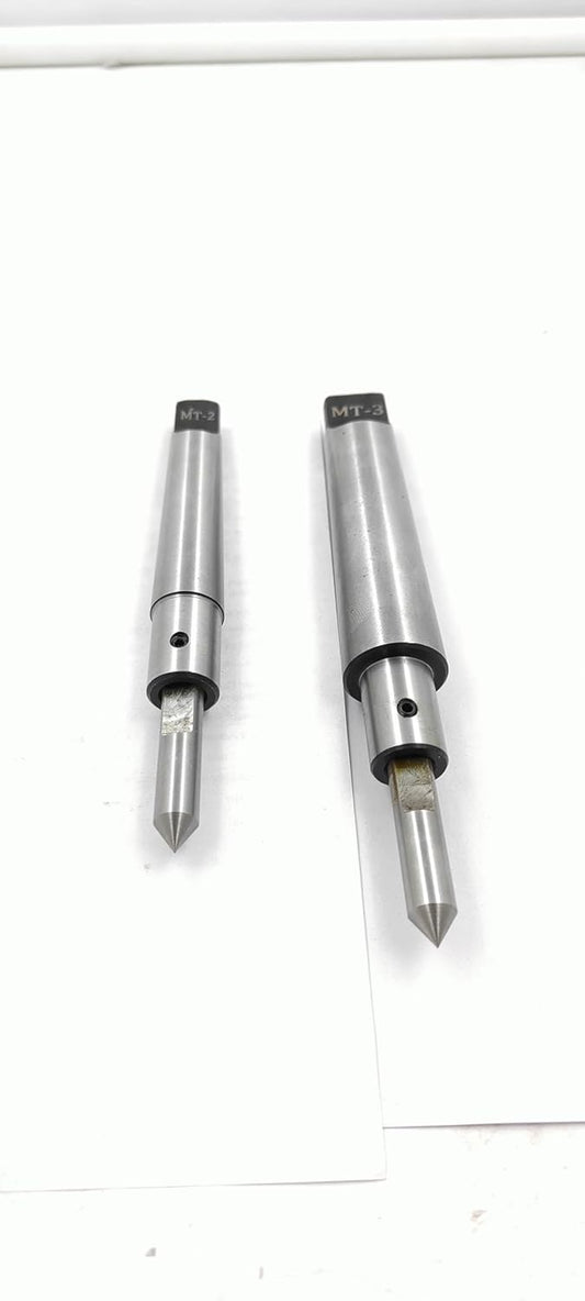 Assorts MT2 & MT3 Shank (Teng) Spring Center Tap Guide Tool Set - Aligns Tap for Threading on Lathes, Mills, and Jig Bores (set of both)