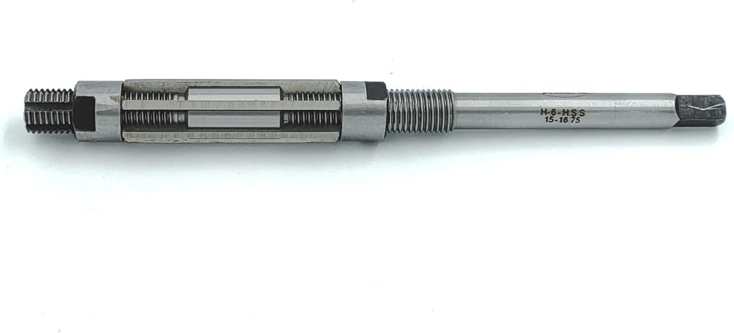 HSS M2 Grade Precision Expandable Reamers DIY Finishing Hand Tool (H6 (15.0-16.75 mm))
