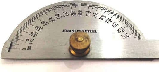 Stainless Steel Protractor 0-180 degrees (Degree Protractor)