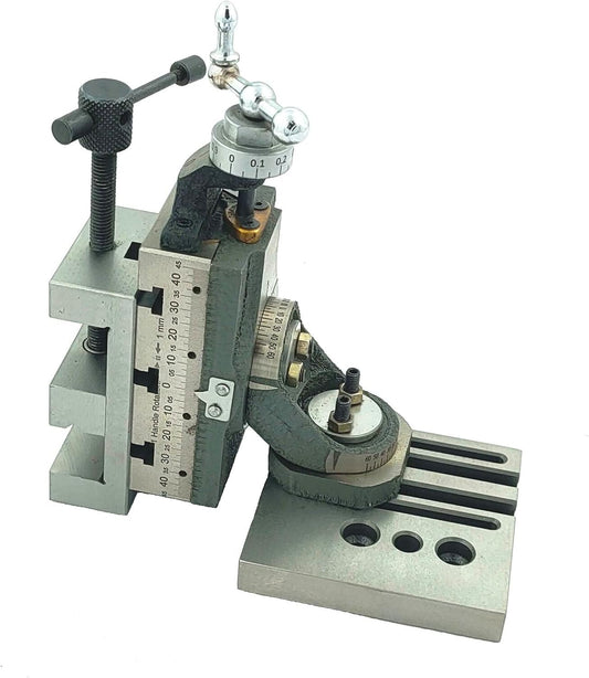 Mini Vertical Milling Slide with 2"/ 50 mm Mini Steel Vice & Base Mounting Plate - Direct Mounting on 7 x 14 Mini Lathe Machine-(No clamps)