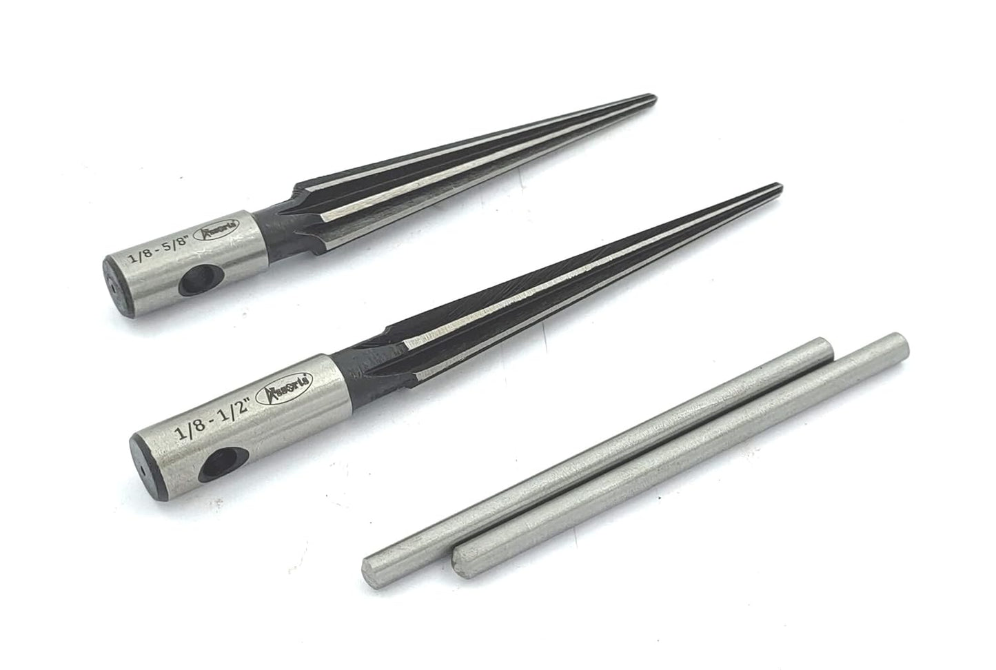 Hardened Alloy Steel Tapered Reamer to Align Holes & Remove Burrs (Set of Both)