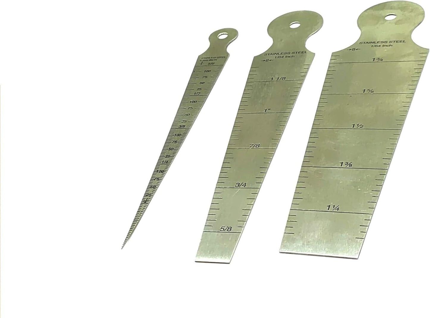Stainless Steel Measuring Tools (Set of 3 x Bore Gauges)