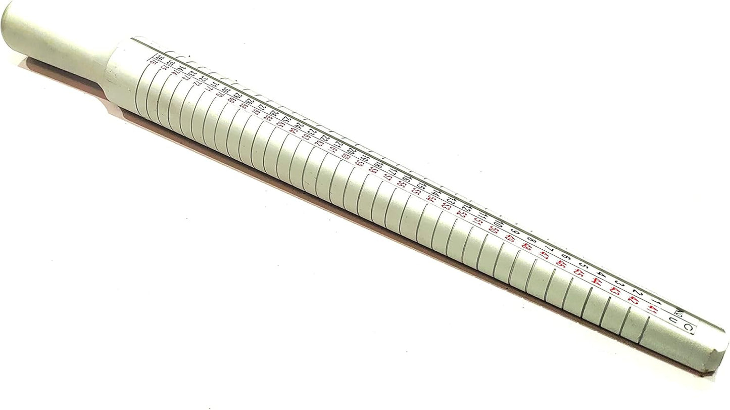 Assorts' Standard Aluminum Ring Sizer Stick Gauge With 4 International Marking of USA & Euro Sizes & Jewelry 36pcs Metal Rings Size Range