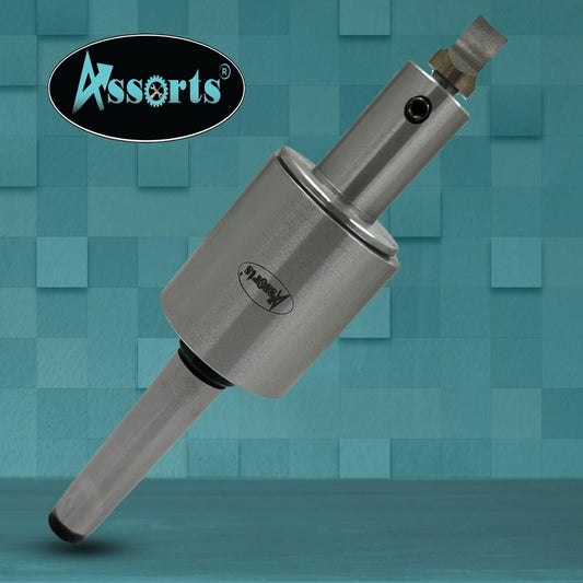 ASSORTS Precision Rotary Broach with MT-2 Shank (M-10/1.5” Drawbar Thread) and H.S.S Square Punch 7 Pcs– Ideal for CNC, Lathe, Milling & Drilling Machines