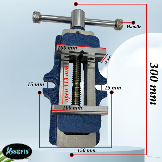 Quality Self Centering Vice Vise-engineering Tools -fixed Based-rigid & Tough Quality (Jaw Width 100 MM)'{