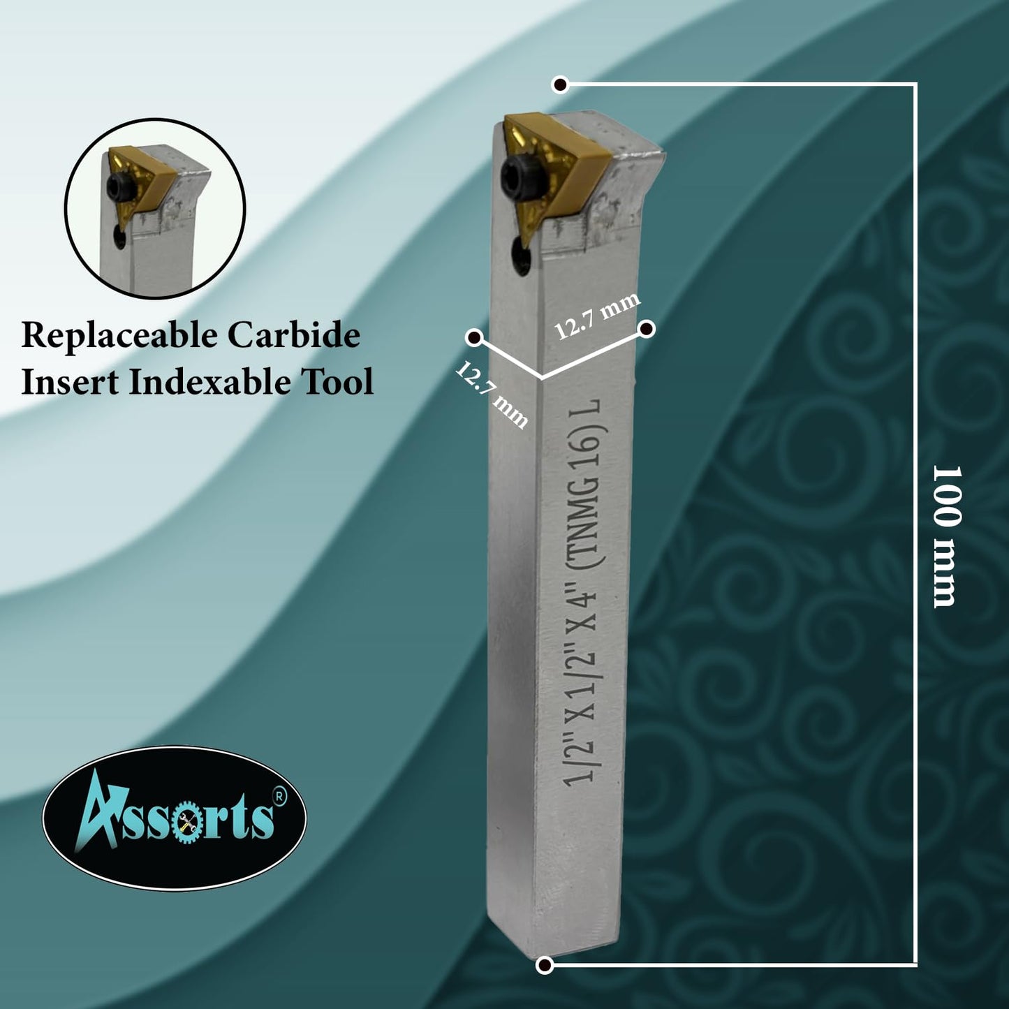 Assorts Large Head Size 4" Inch/ 100 mm Diameter Fly Cutter with Carbide Indexable tip Facing Tool (3/4" (19 mm) Straight Shank)