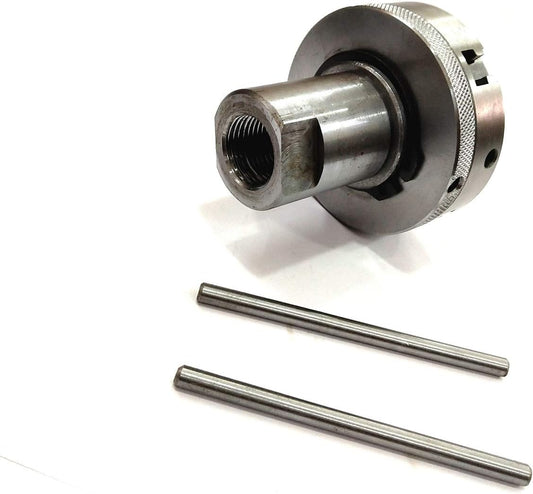 Lathe Spindle Adapter Connects 3/4" X 16 Tpi Machine Spindle To M14 X 1 Threaded Chucks (ADAPTOR WITH 65 MM 4 JAW SELF CENTERING CHUCK)