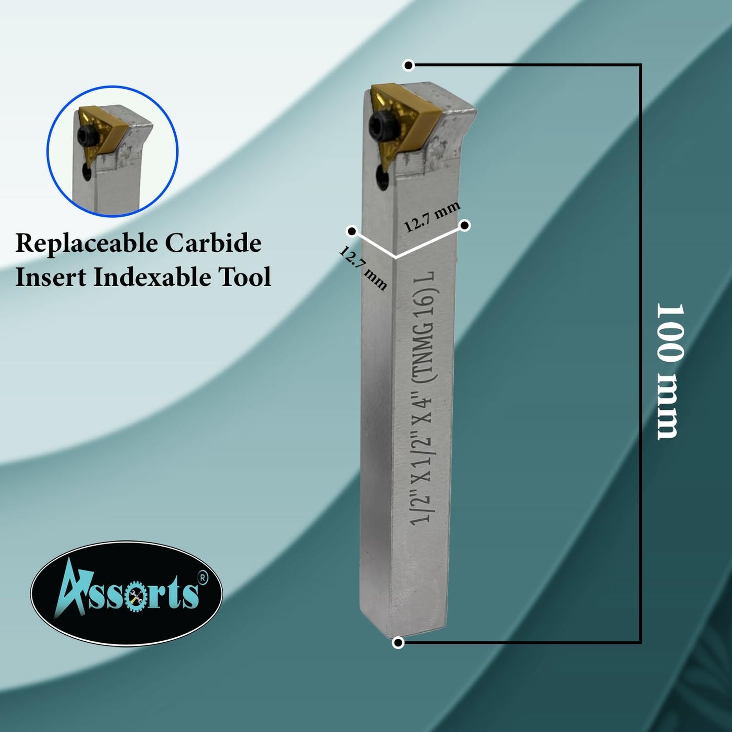 Large head size 4" Inch/ 100 mm diameter Fly cutter with Carbide Indexable tip facing tool (Morse Taper 3MT)