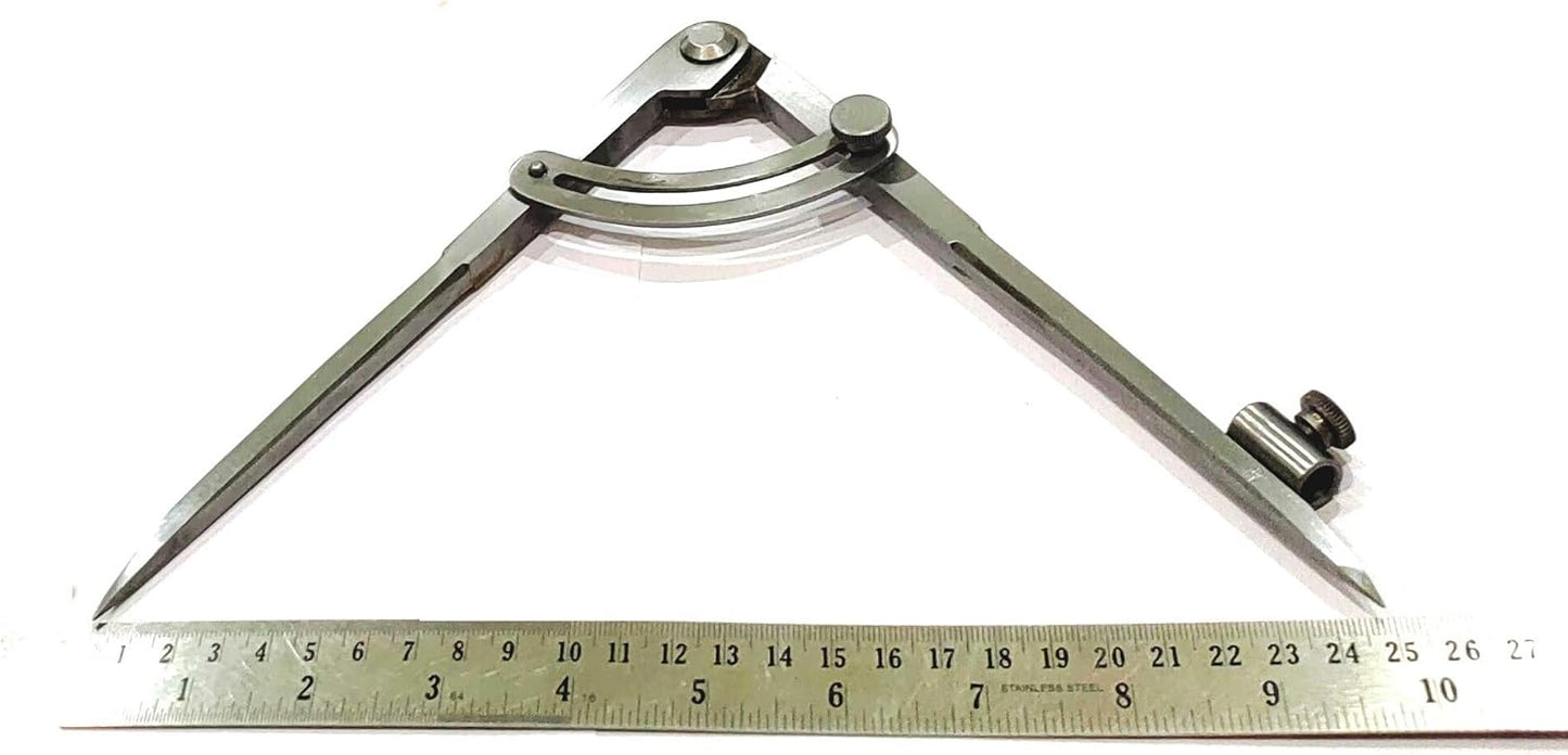 Woodworking Wing Compass with Pencil Holder For Drawing & Drafting (8"/ 200 MM)