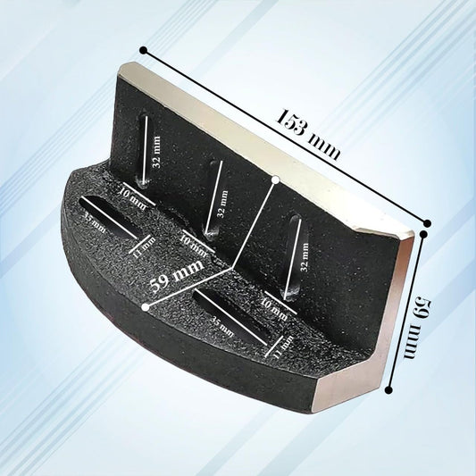 Caste Iron Slotted Slim Angle Plate 150mm x 58mm x 58 mm - Suitable for Lathes Including Myford & ML7 series