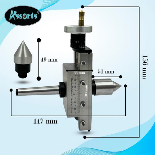 ASSORTS Design Patent Taper Turning For Lathe Tailstock w/Live & Dead Center options
