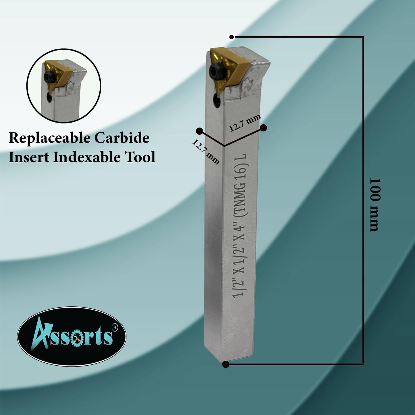 Assorts Large head size 4" Inch/ 100 mm diameter Fly cutter with Carbide Indexable tip facing tool (Morse Taper 2MT)