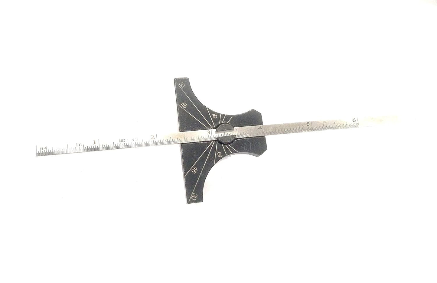 Stainless Steel Ruler Engineer's Depth Gauge Metric & Imperial 6" Ruler (150 mm)
