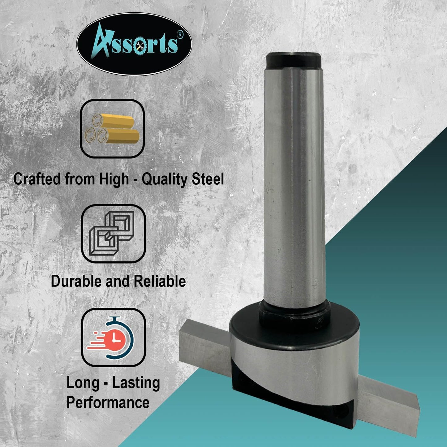 2" Inch (50 mm) Head Diameter Fly Cutter for Milling & Lathe Machine with HSS Tool Bit, 3MT Shank (M12 x 1.75 mm)