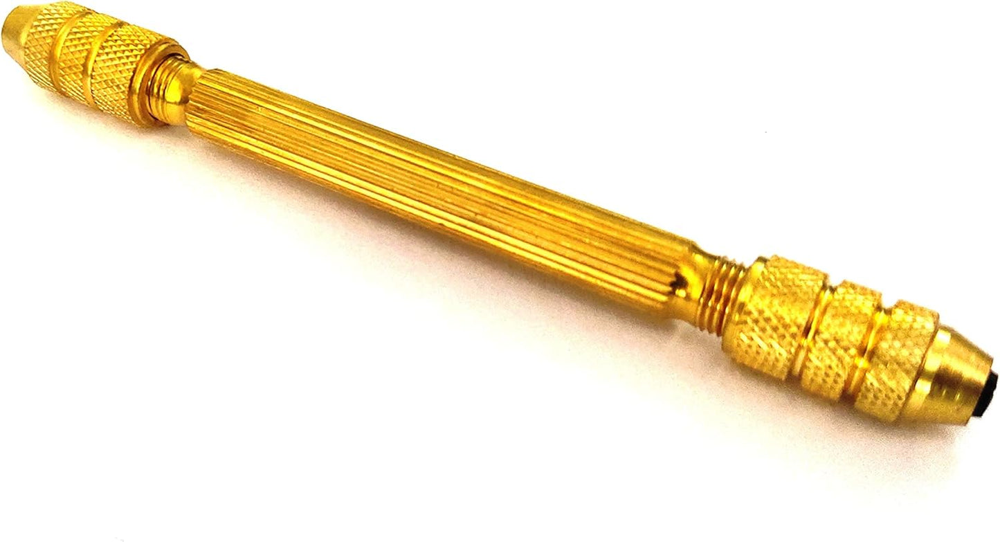 Precision Round Brass Double End Pin Vises 0-3 mm Capacity Jewelry Watch Tool & Wood Working 4.5" Inches long