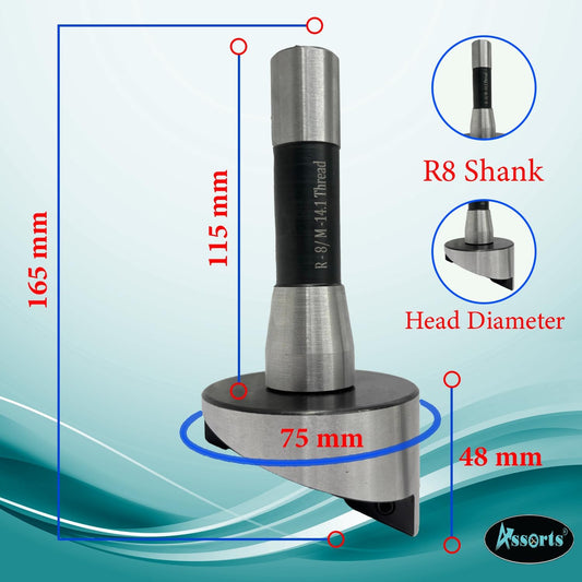 3" Inch II 75 mm Head Diameter Fly Cutter For Milling & Lathe Machine with Replaceable Carbide Insert Indexable Tool
