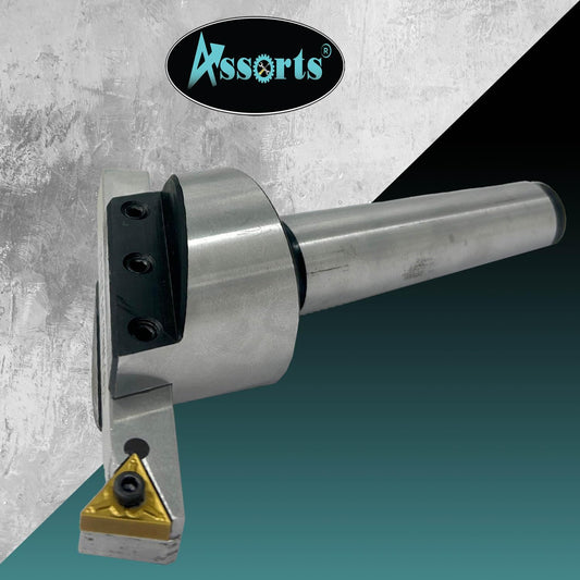 2" Inch (50 mm) Fly Cutter for Milling & Lathe Machines with Replaceable Carbide Insert – 3MT Shank (M12 x 1.75 mm)