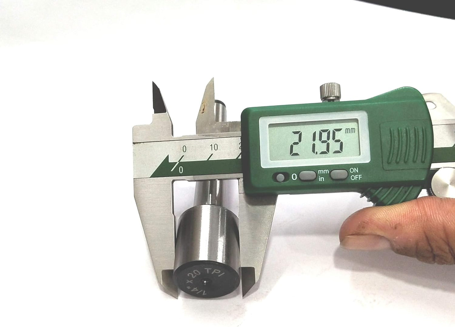 RE-MACHINABLE SOFT STUB BLANK ARBOR- MILL, LATHE, DRILL, ENGINEERING TOOLS (MT1 SHANK- 1/4 x 20 TPI DRAWAR) 22 mm diameter x 24 mm length,