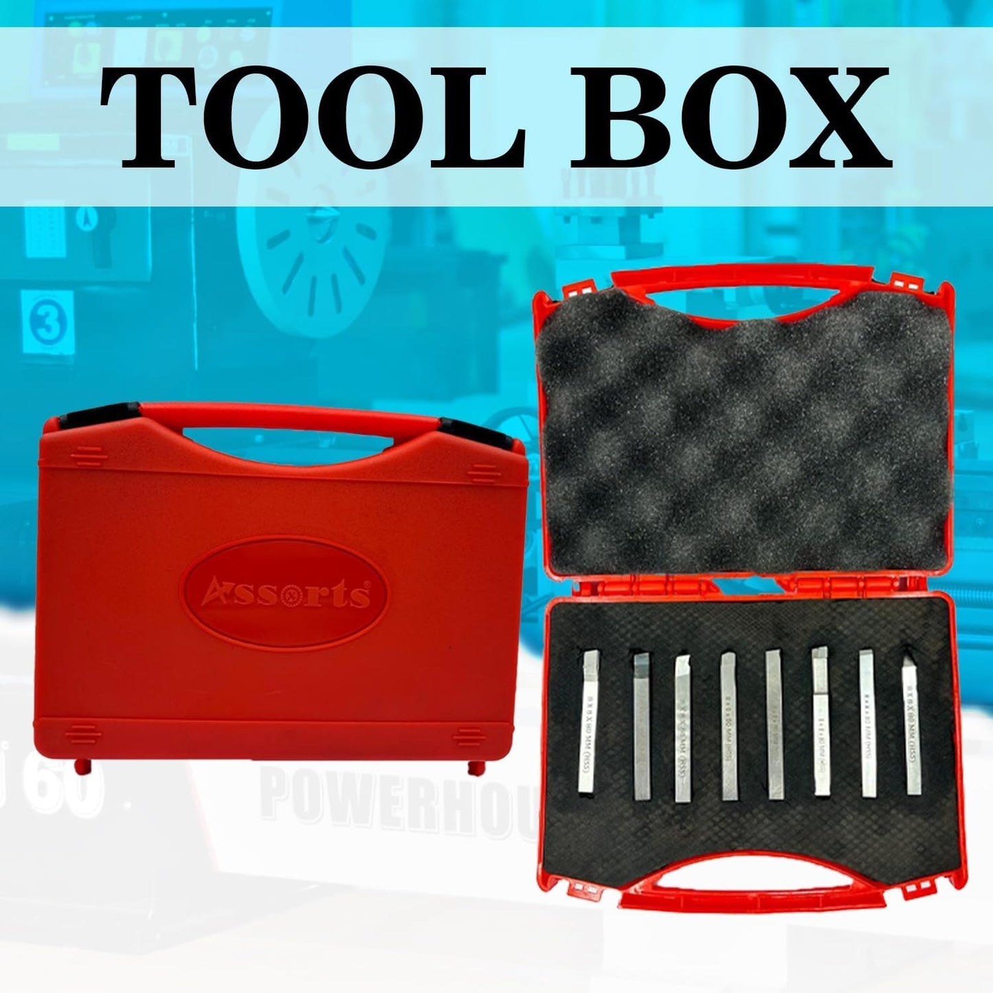 Quality Hss Lathe Form Tool Set-hard & Ground-turning, Cutting, Parting, Grooving, Threading, Turning, Engineering Hobbyists Machine Tools M2 Grade (Sq. Shank 8 X 8 X 80 MM)