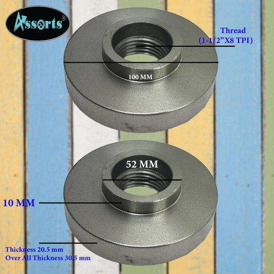 Cast Iron 4" (100mm) Backplate for Backford Lathe