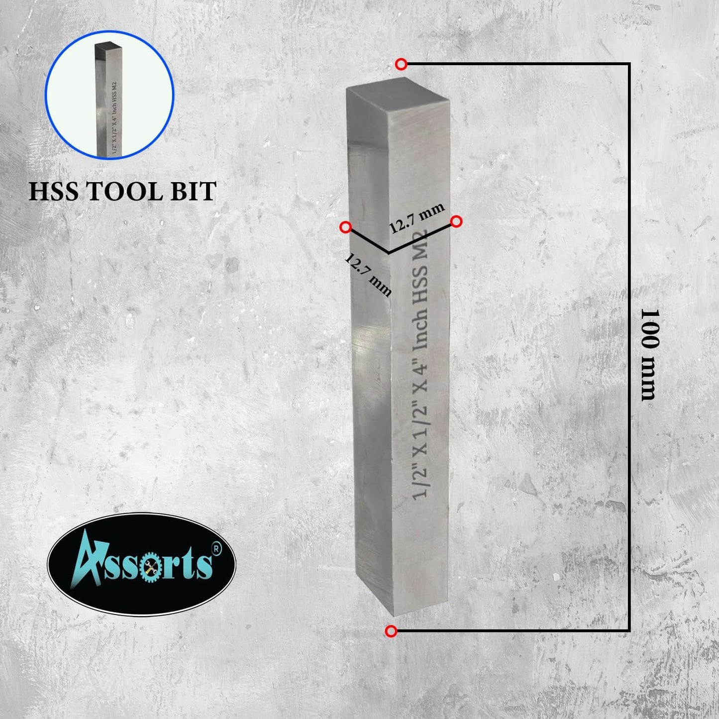 4" Inch (100 mm) Fly Cutter with HSS Bit Tool – R8 Shank (7/16 UNF Drawbar)
