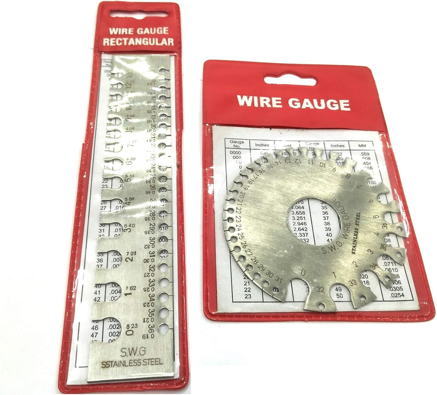 QUALITY 4 PIECES EDGE FINDER SET INCLUDES EF-130,132,133,134 & WIRE GAUGE SET ROUND & RECTANGULAR