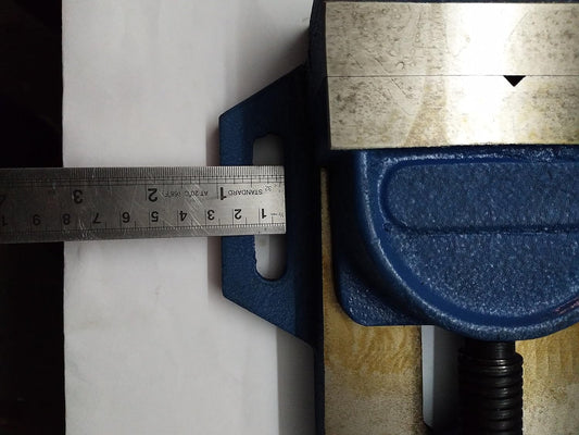 Caste Iron 4" (100 mm) Drill Press Vise Vice Tilting Jaw- Steel Hardened Jaws
