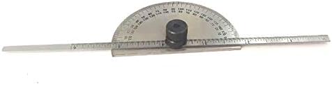 Stainless Steel Protractor 0-180 degrees (Degree Protractor cum Depth)