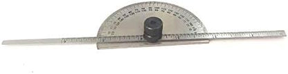 Stainless Steel Protractor 0-180 degrees (Degree Protractor cum Depth)