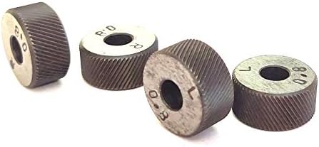 Set of 4 Pcs (2 Pairs) LH & RH Diagonal fine lines 0.8 mm pitch to form fine diamond texture- for Knurling tools