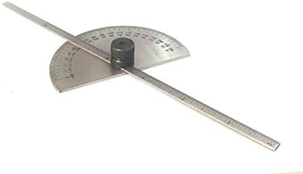 Stainless Steel Protractor 0-180 degrees (Degree Protractor cum Depth)