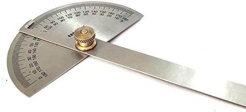 STAINLESS STEEL 0-180 DEGREE PROTRACTOR Measure Ruler Angle Gauge