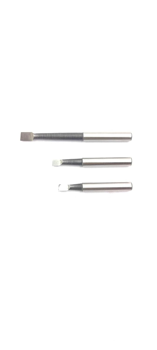 Assorts Set of 3 HSS Boring Bars with 6mm Shank Diameter for 30mm Boring Heads