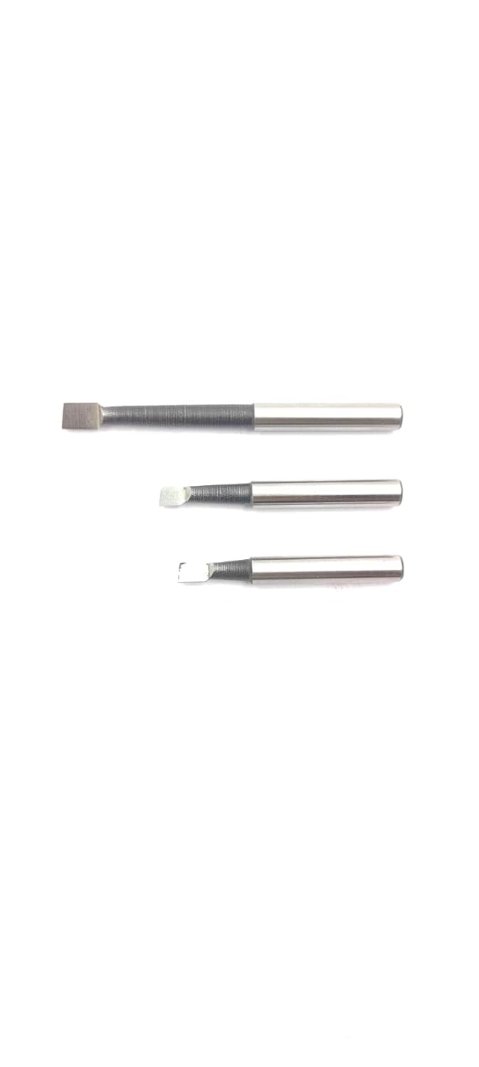 Assorts Set of 3 HSS Boring Bars with 6mm Shank Diameter for 30mm Boring Heads