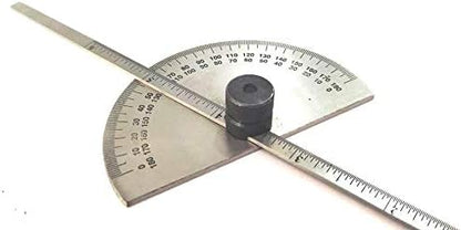 Stainless Steel Protractor 0-180 degrees (Set of Both)