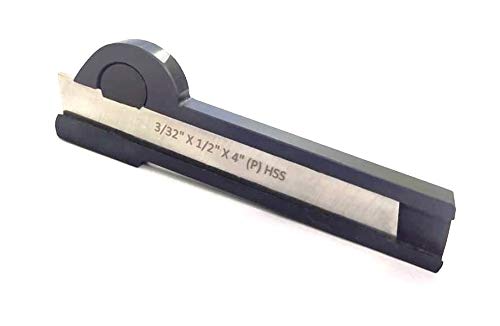 Assorts Lathe Cut off Parting Tool Holder 3/4" Width & HSS Blade 3/32" x 1/2"x 3-1/2"