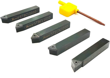 Assorts 5 Pc Indexable turning tool set for lathe- metalworking