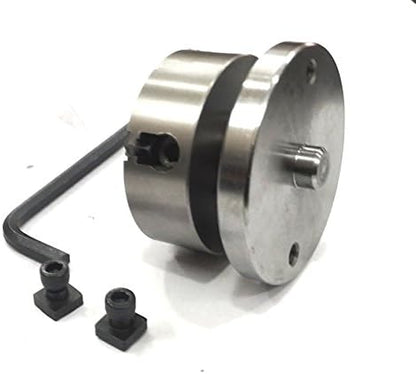 Assorts Precision Horizontal Vertical Milling Indexing 4"/ 100 Rotary Table With Suitable Tailstock & Small Chuck & Fixing T Nut Bolts (With 70 Mm 4 Jaws Independent Chuck)
