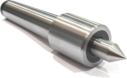 Small slim body precision revolving live center for conventional lathe machines under 10 micron run-out & 1500-1800 RPM