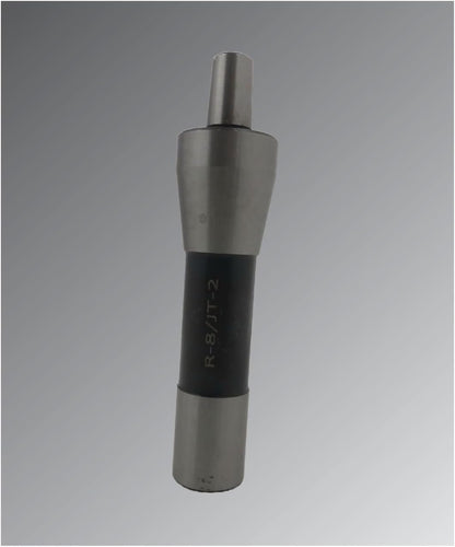 ASSORTS Tool Steel Drill Chuck Arbor - R8 Shank Drawbar Style with JT2 Mounting Taper for Drill, Mill, Lathe Tools