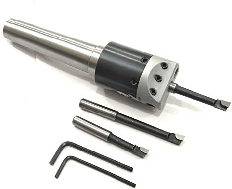 QUALITY PRECISION BORING HEAD DIAMETER 1.5" INCHES WITH CARBIDE TOOLS// 1 DIV: 0.001 THOU (3MT SHANK (M12 X 1.75 DRAWBAR))